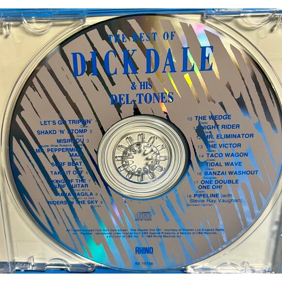 The Best of Dick Dale & His Del-Tones CD 1989 Rhino – King of the Surf Guitar - Picture 4 of 8